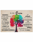 A Mi Suegra Desde Tu Nuera Colorful Tree Horizontal Poster