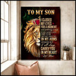 To My Son I Closed My Eyes For A Moment Lion Matte Canvas