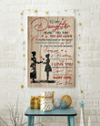 To My Daughter Never Feel That You Are Alone Vertical Poster