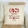 40 Ruby Years Cushion Pillow Cover Gift Custom Name