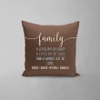 Family A Little Bit Of Crazy Custom Name Printed Cushion Pillow Cover