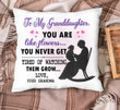 Cushion Pillow Cover Grandma Gift For Granddaughter You're Like Flower