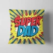 Super Dad Boom Retro Gift For Dad Pillow Cover
