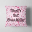 World’s Best Home Maker Cushion Pillow Cover Gift