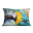 Watercolour Parrot Close Up Printed Cushion Pillow Cover