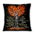 Custom Name Gift For Family Printed Cushion Pillow Cover Love Made Us Forever
