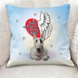 Cushion Pillow Cover Gift For Dog Lovers Bull Terrier Half Heart
