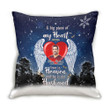 Gift For Husband Printed Cushion Pillow Cover Custom Name And Photo My Husband In Heaven