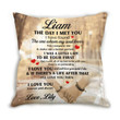 Custom Name Cushion Pillow Cover Gift For Husband The Day I Met You