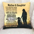 Mother And Daughter A Special Bond Printed Cushion Pillow Cover