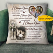 Gift For Husband Printed Cushion Pillow Cover Custom Photo I Choose You