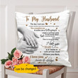 Gift For Husband Printed Cushion Pillow Cover Custom Name The Day I Meet You