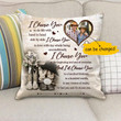 Gift For Husband Printed Cushion Pillow Cover Custom Photo I Choose You