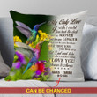 Custom Name And Numbers Cushion Pillow Cover Gift My Only Love Hummingbird