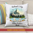 Gift For Husband Printed Cushion Pillow Cover Husband And Wife Fishing Partner