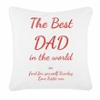 The Best Dad In The World On Fend For Yourself Sunday Custom Name Gift For Dad Pillow Cover