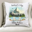 Gift For Husband Printed Cushion Pillow Cover Husband And Wife Fishing Partner