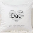 Dad Word Cloud Heart Custom Name Gift For Dad Pillow Cover