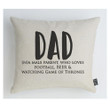 Male Parent Who Loves Football Printed Cushion Pillow Cover Gift For Papa