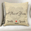 Custom Name A Thousand Years Gift For Husband Printed Cushion Pillow Cover