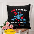 Custom Name Gift For Husband Printed Cushion Pillow Cover Love In The Air