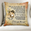 Custom Name And Numbers Cushion Pillow Cover Gift I Love You The Most Cowboys