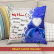 Custom Name Cushion Pillow Cover Gift Loved You Yesterday Dolphin Couple