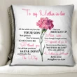 Cushion Pillow Cover Daughter Gift For Mother In Law You Meant So Much To Me