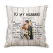 A Once In A Lifetime Gift For Husband Printed Cushion Pillow Cover