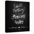 Appreciate Everything Gift For Lover Custom Name And Number Matte Canvas