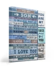 Matte Canvas Dad Gift For Son So Proud Of You