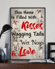 American Bulldog Kisses Wagging Tail Gift For Dog Lovers Matte Canvas