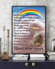 Cat Rainbow Never Alone Again Gift For Cat Lovers Matte Canvas