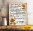 Your Smile Sunflower And Butterflies Matte Canvas Gift For Daddy