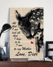 I Owe To My Mother Deer Matte Canvas Gift For Family