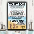 Dad Gift For Son Matte Canvas You Will Stay In My Heart
