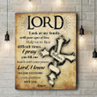 Lord Our Family Can Overcome Every Problem With You Matte Canvas