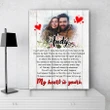 My Heart Is Yours Custom Name And Photo Matte Canvas Gift For Lover