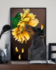 Manchester Terrier And Sunflower Matte Canvas Gift For Dog Lovers