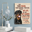 I Am Your Rottweiler Gift For Dog Lovers Custom Name And Photo Matte Canvas