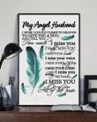 Feather How Much I Miss You Gift For Husband Matte Canvas