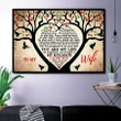 You Are My Life Birds Heart Tree Gift For Wife Matte Canvas