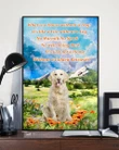 Golden Retriever And My House Matte Canvas Gift For Dog Lovers