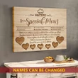 Heart Matte Canvas Gift Recipe For Special Mom