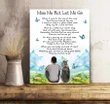 Gift For Dog Lovers Matte Canvas Miss Me But Let Me Go