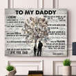 Daughter Gift For Daddy Matte Canvas All My Life To Learn Speak Talk And Walk