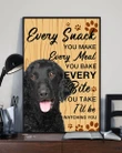Curly Coated Retriever Every Snack Every Meal Matte Canvas