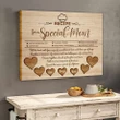 Heart Matte Canvas Gift Recipe For Special Mom