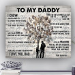 Daughter Gift For Daddy Matte Canvas All My Life To Learn Speak Talk And Walk
