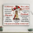 Custom Name And Numbers Matte Canvas Gift Cardinal I‘m Always Here With You